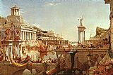 Thomas Cole The Course of the Empire The Consummation painting